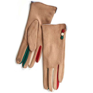 Γυναικεία γάντια Verde  02-608 μπεζ