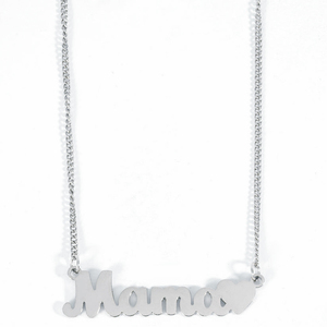 Womens necklace mama steel 316L silver 