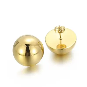 Γυναικεία σκουλαρίκια ατσάλι 316L χρυσό bode 02701