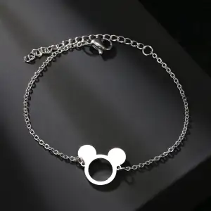 Children's bracelet hypoallergenic steel Mickey 316L silver 