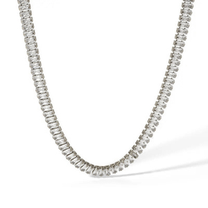 Women's Set Necklace & Earrings & Bracelet steel 316L silver