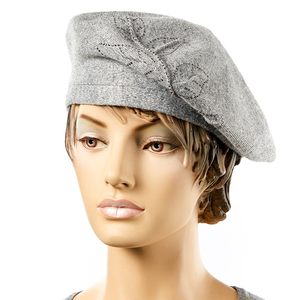 Women's beret Verde 12-219 gray