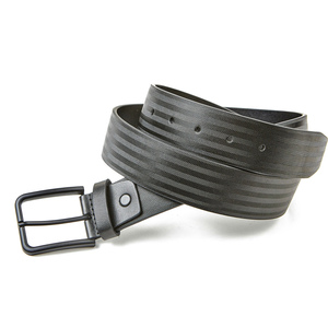 Men's leather belt Verde 17-163 black 