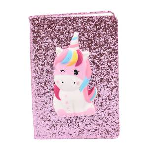 Children's pink notebook with unicorn