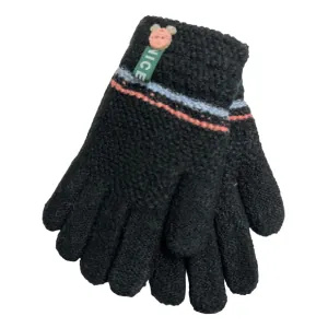 Παιδικά γάντια μαύρο bode 3909