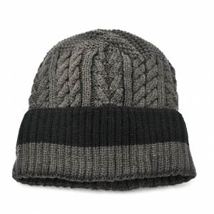Men's cap knitted Verde 12-0223 gray