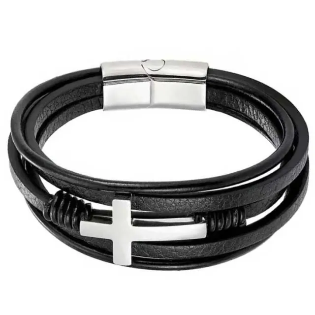 Men's steel bracelet 316L silver