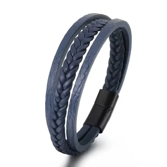 Men's steel bracelet 316L black