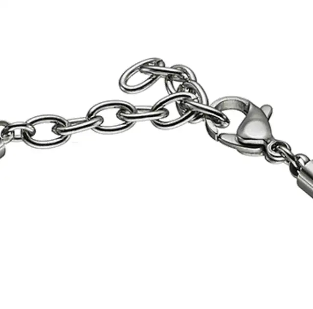 Bracelet steel bracelet 316L silver