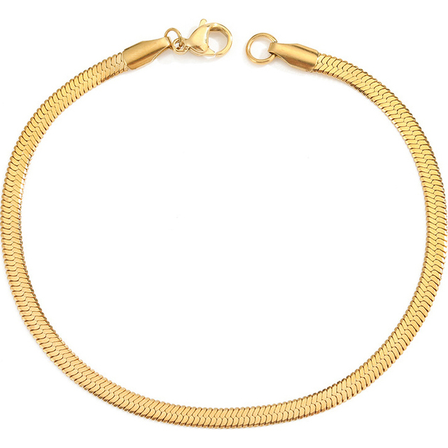 Women's Set necklace-bracelet hypoallergenic steel 316L gold