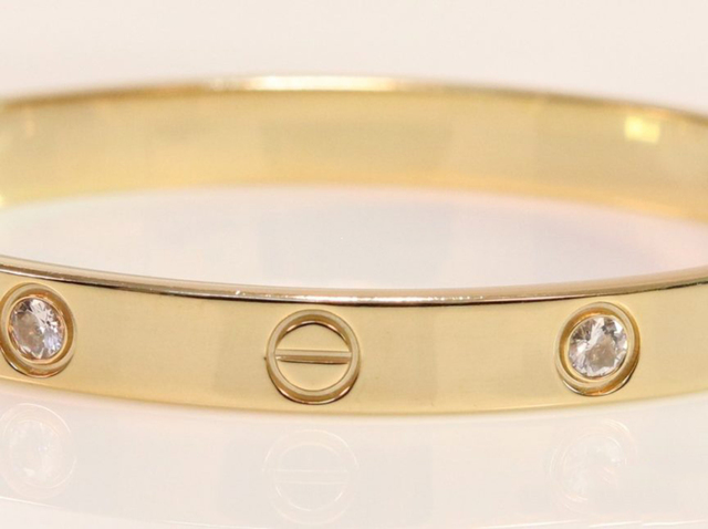 Women's steel bracelet 316L gold