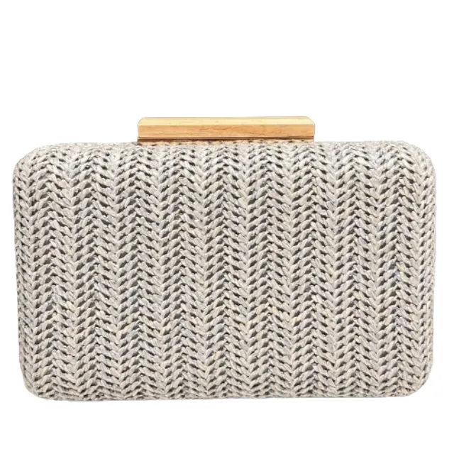 Evening purse clutch Verde  01-1329 grey