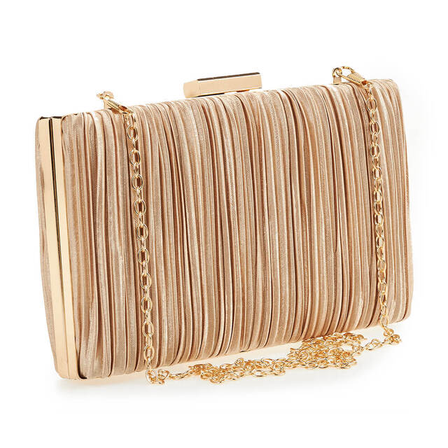 Evening purse clutch Verde 01-1682 gold