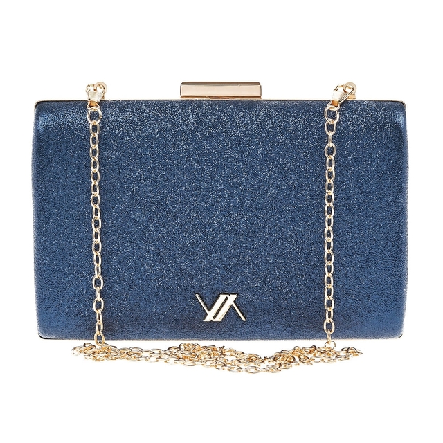 Evening purse clutch Verde 01-1683 blue