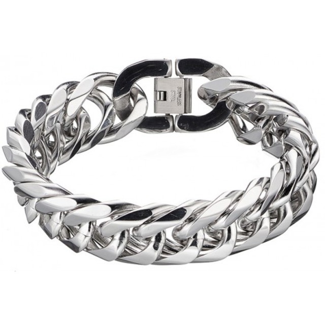 Men's bracelet Art 00153 steel 316L silver colour