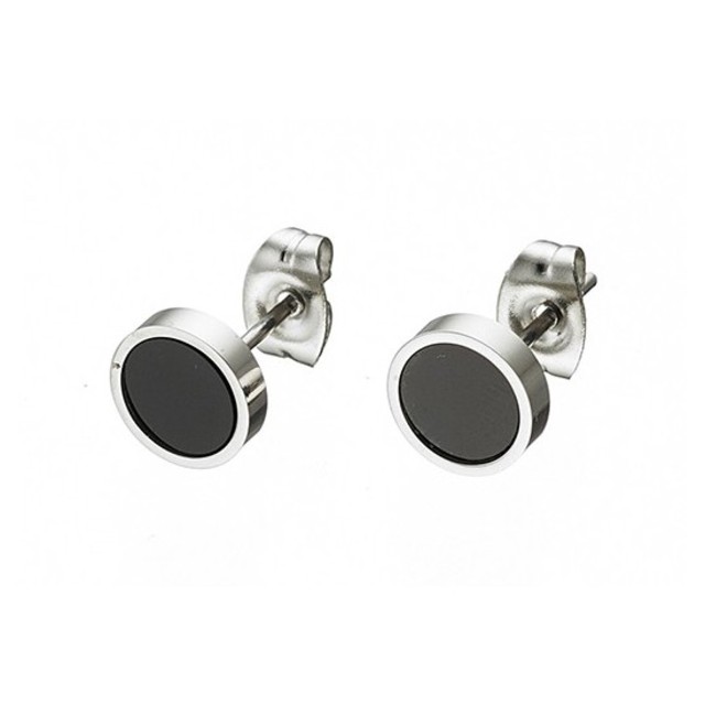 Women's earrings 01720 steel 316L silver