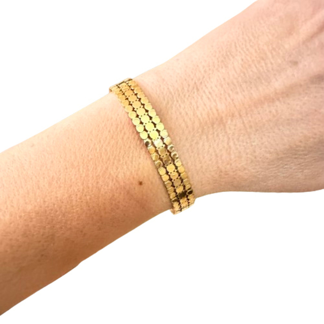 Women's steel bracelet 316L gold