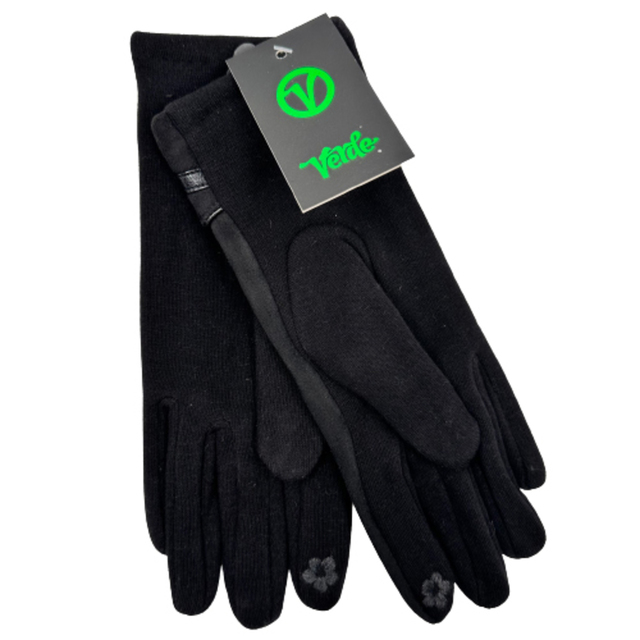 Γυναικεία γάντια Verde 02-0474 μαύρο