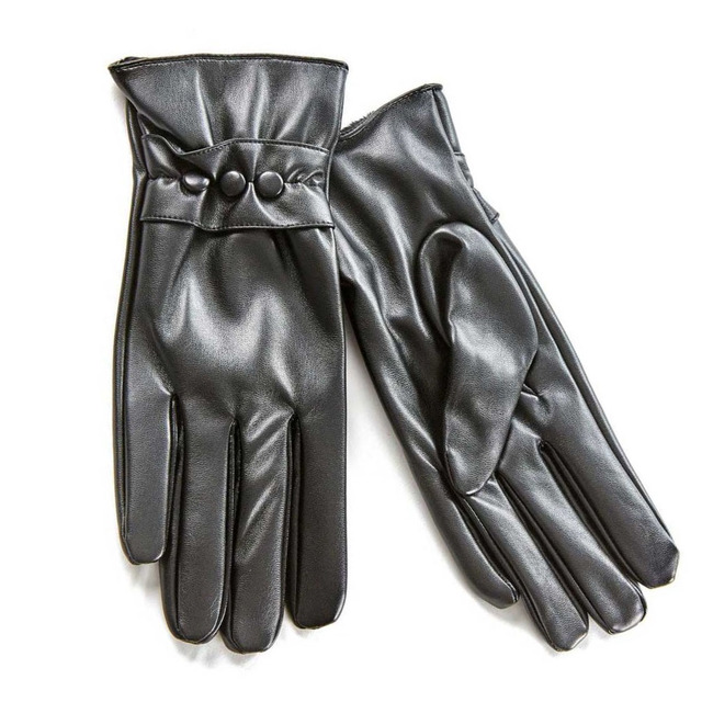 Γυναικείο σέτ κασκόλ-γάντια Verde 12-0460 μαύρο