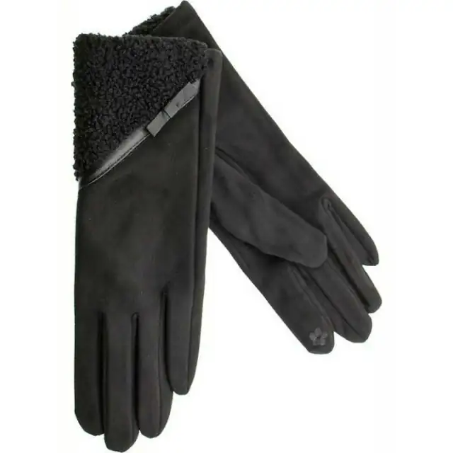Γυναικεία γάντια Verde  02-592 μαύρο 