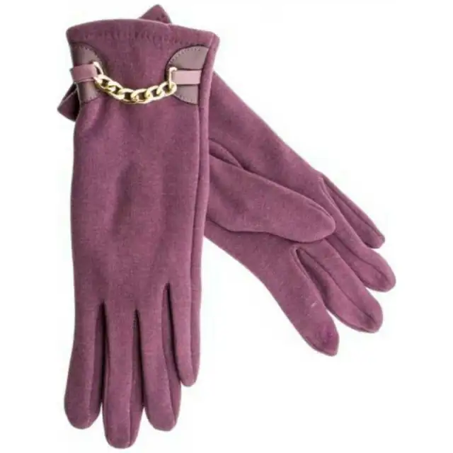 Gloves for women Verde 02-593 purple
