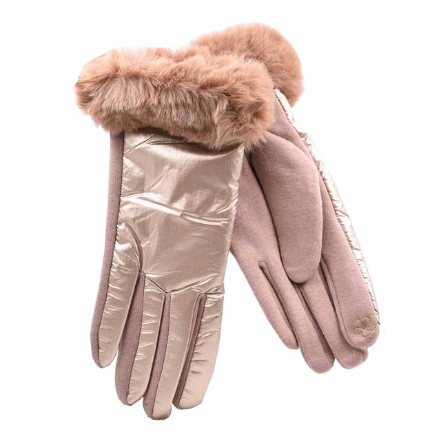 Gloves for women Verde 02-603 gold