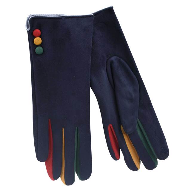 Gloves for women Verde 02-608 blue