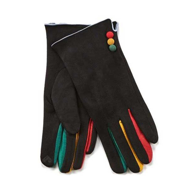 Γυναικεία γάντια Verde  02-608 μαύρο