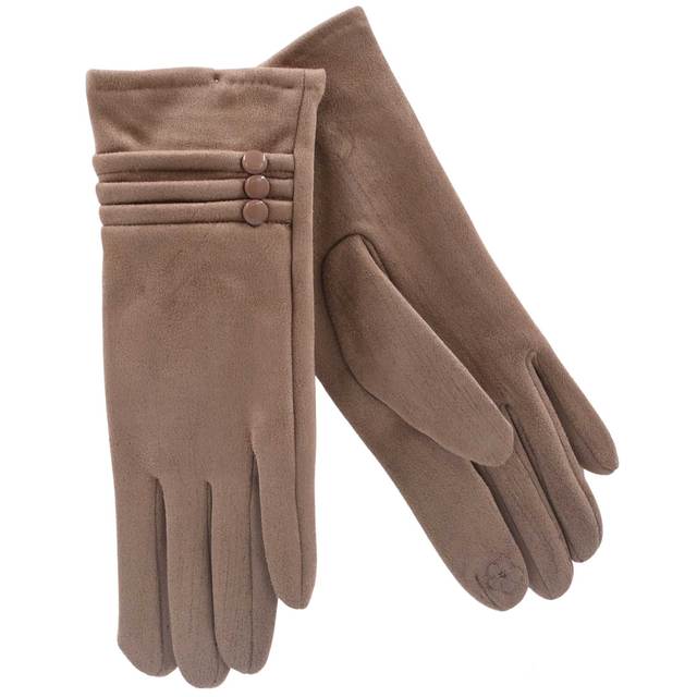Gloves for women Verde 02-611 taupe