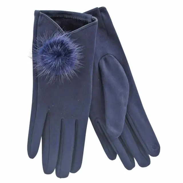Gloves for women Verde 02-612 blue