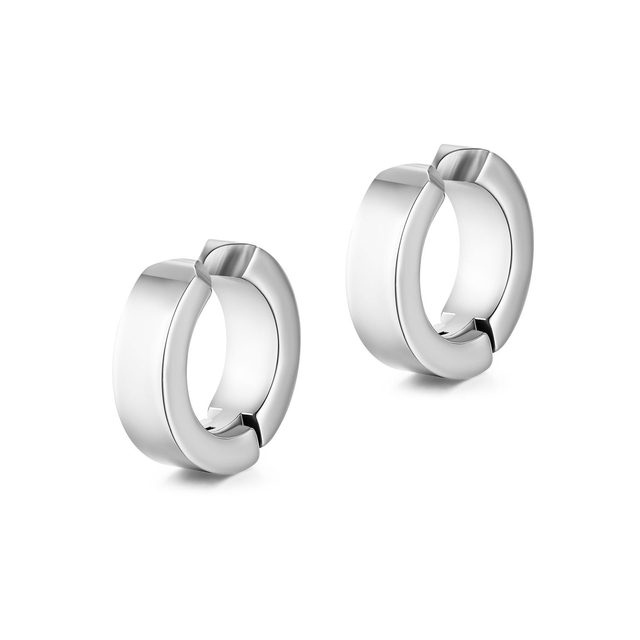 Unisex steel rings 316 without hole silver