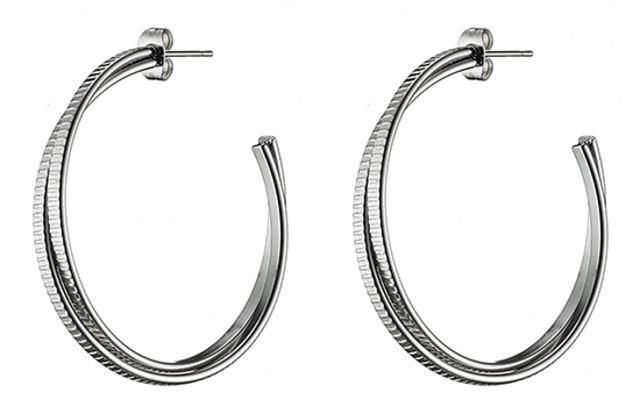  Women's earrings Art 02141 steel 316L silver