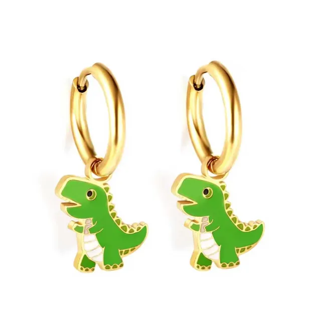 Children's earrings hypoallergenic rings steel 316L gold 