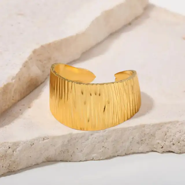 Γυναικείο δαχτυλίδι bode 02461 ατσάλι 316L χρυσό 