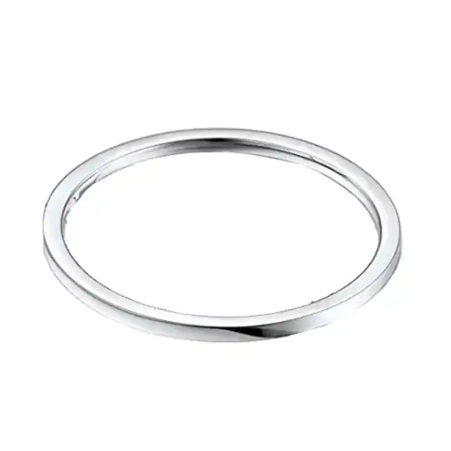 Unixex  ring with black stone 316L silver 