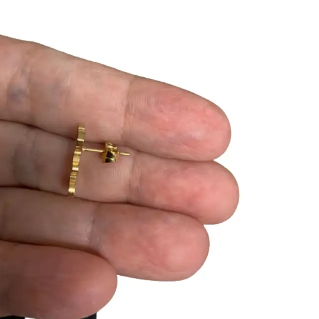 Παιδικά σκουλαρίκια υποαλλεργικά Mini mouse ατσάλι 316L gold bode 02470