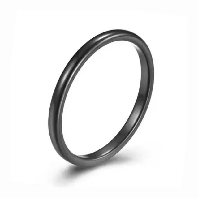 Unisex ring steel 316L in black color