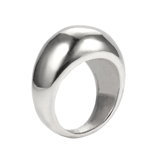 Γυναικείο δαχτυλίδι ατσάλι 316L ασημί bode 02480