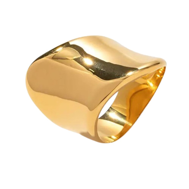 Γυναικείο δαχτυλίδι ατσάλι 316L επιχρυσωμένο bode 02913