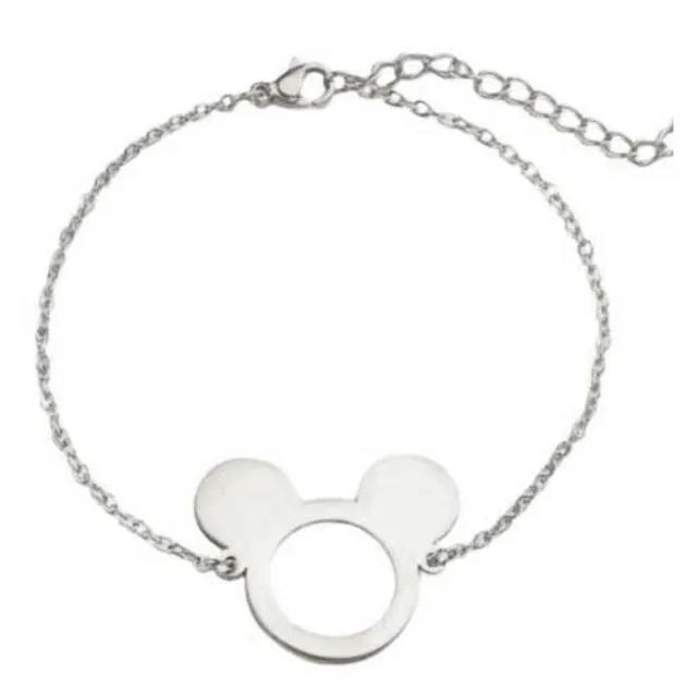 Children's bracelet hypoallergenic steel Mickey 316L silver