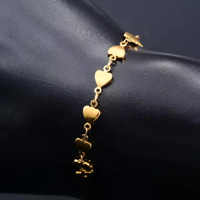 Children's bracelet hypoallergenic steel 316L gold 