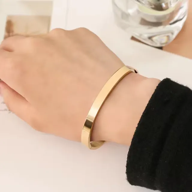 Women's steel bracelet 316L gold