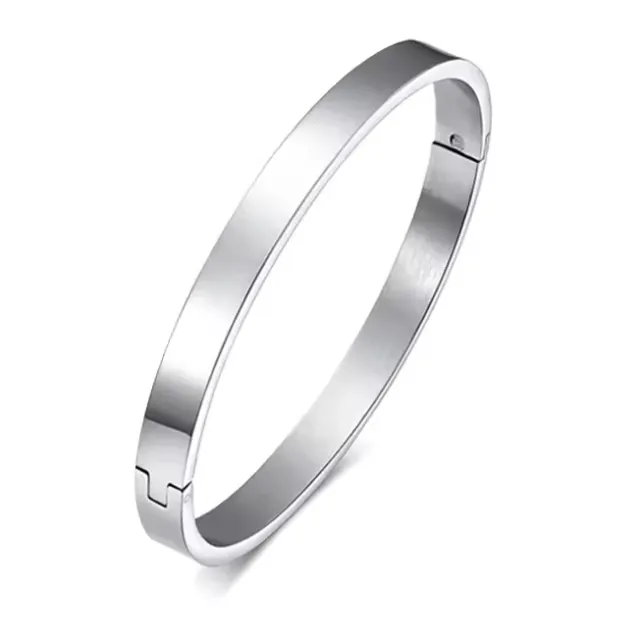 Women's steel bracelet 316L silver