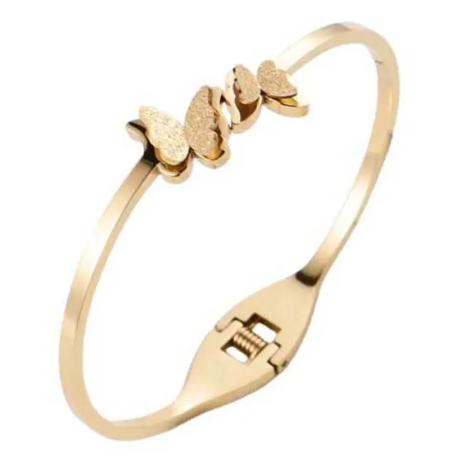 Women's steel bracelet 316L gold