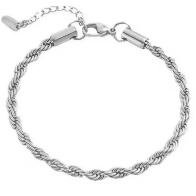 Women's steel bracelet 316L silver