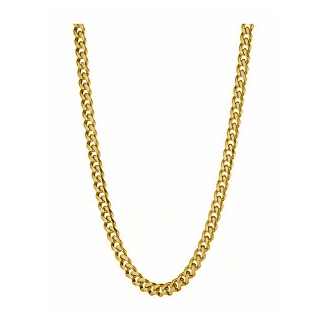 Men's 316L steel chain in gold color Art03505G