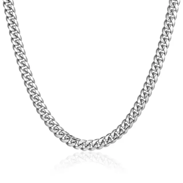 Men's 316L steel chain 03512 in silver color