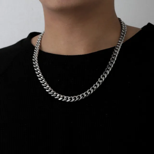 Men's 316L steel chain 03512 in silver color