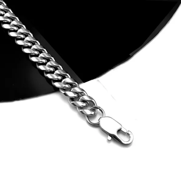 Men's 316L steel chain 03512 in silver color