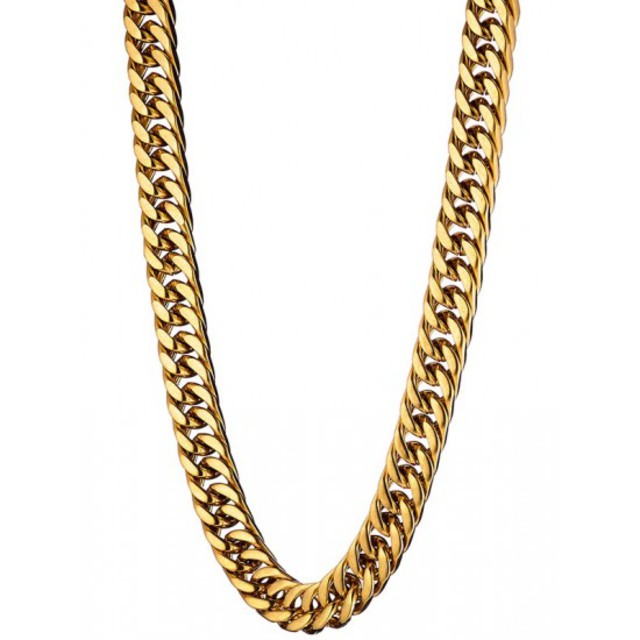 Men's Neckless chain thick steel 316L in gold colour